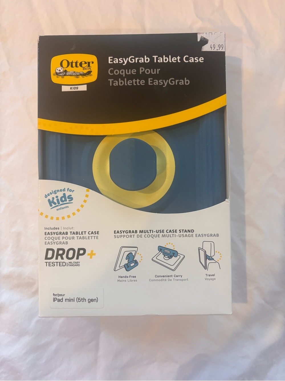 OtterBox EasyGrab Tablet Case in Blue with Yellow Handle